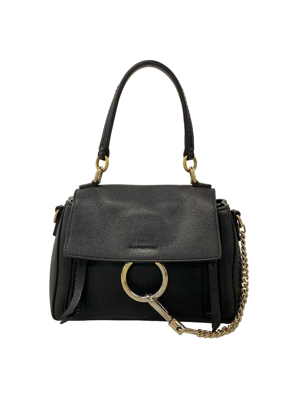 Chloe Faye Day Black Leather Handbag #358035C81B